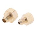 2pcs Brass Pressure Washer Hose Adaptor 18mm & 22mm Female to 14mm Male