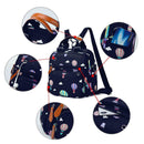Mummy Balloon Printed Diaper Bag Waterproof Maternity Baby Backpack (Blue) A