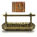 Chinese Old Style Metal Chinese Words Password Padlock Lock for Suitcase