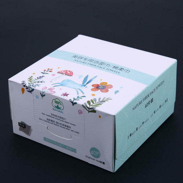 40pcs Non-woven Towel Disposable Makeup Cotton Facial Towel A#S