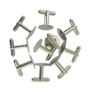 10 Pack Men Cufflinks Cuff Button Cabochons Frame Tray Bezel, Cufflink Blanks