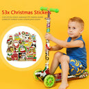 53x Stickers Christmas Skateboard Bicycle Phone Car Graffiti Removable Stickers