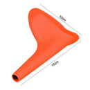 Women Girls Portable Urinal Outdoor Stand Up Pee Urination Device Orange