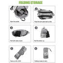 20L Foldable Shoulder Backpack Ultra Light Waterproof Travel Bag (Grey)