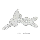 Animal Rabbit Stencil Cutting Die DIY Scrapbooking Album Paper Card Craft A