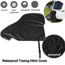 600D PolyesterUniversal Waterproof Caravan Towing Hitch Cover Rain Snow Dus