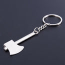 Funny Silvery Hatchet Pendant Aluminum alloy Keychain Key Ring I4L4