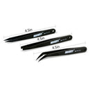 3 Pcs Tweezers Set Straight Bent Tweezers Jewelry Watch Phone Repairs Tool