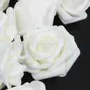 High Quality 100pcs / bag 6cm Foam Rose Heads Artificial Flower Heads Weddi D2F3