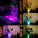 10PCS RGB Remote Control Colorful Waterproof LED Candle Light Lamp Underwater G_