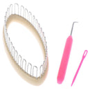 3Pcs Weaving Sock Knitting Loom Crafts Tools Sock Scarf Hat Weaver Needle Sew BX