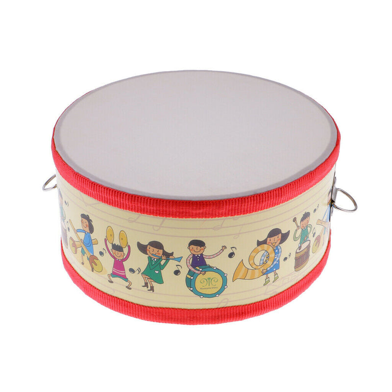 1 Set Hand Percussion Snare Drum with Wood Sticks for Kids Musical Toys