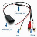 Universal Bluetooth AUX Receiver Module 2 RCA Cable Adapter Car Radio Stere C4X1