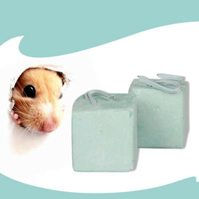 Small Animal Pet Hamster Rabbit Rat Mineral Chew Cube Teeth Grinding Stone Toylj