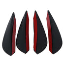 4pcs Car Universal Front Bumper Styling Decoration Bumper Lip Splitter Stickers