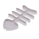 Plastic Reptile Gecko Vivarium Mealworm Feeding Food Dish Bowl Fishbone L