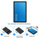 2.5 inch Hard Disk Mobile Case USB 3.0 to SATA HDD SSD Enclosure (Blue)