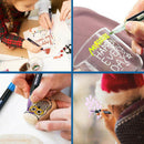 21 Colors Self-Outline Metallic Markers Glitter Writing Drawing Pens for Arts