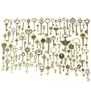 100X Look Skeleton Key DIY Necklace Key Chain Metal Jewelry Making Pendant ME