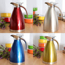 Double Wall Stainless Steel Vacuum Insulation water bottle Coffee Silvery