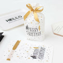 10pcs Christmas Tree Merry Christmas Gift Bags Snowflake Crisp Bag New Year OZ