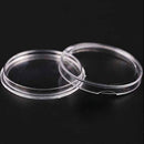 10X 35mm Applied Clear Round Cases Coin Storage Capsules Holder Round Plastic 3C