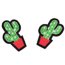 Lot 5Pcs Cactus Patch for Cloth Iron on Embroidered Sew Applique Fabric Bad JC3~