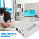 Optical Coaxial Toslink Digital To Analog Audio Converter Adapter RC L/R