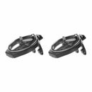 2 Pcs Cup Holder Black Multi-Function Fan With Air Outlet Foldable