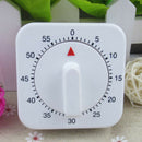 New 60 Mins Mechanical Home Kitchen Cooking Count Down Timer Counter Alarm White