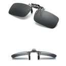 2 Polarized Clip On Sunglasses UV400 Night Vision Car Driving Flip Up Shades
