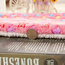 Dog Cat Blanket Pet Cushion Bed Soft Velvet Winter Warm Sleep Mat(Pink M)