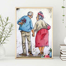 5D DIY Full Drill Diamond Painting Old Lovers Cross Stitch Embroidery Kits