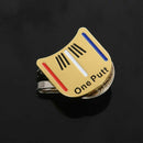 Magnetic cap clip removable metal golf one putt aiming ball marker set yell