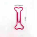 100pcs Bone Shape Multicolor Metal Paper Clips