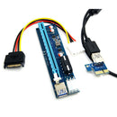 USB3.0 PCI-E Express 1x To 16x Extender Riser Card Adapter SATA 6 Pin Cable Hot