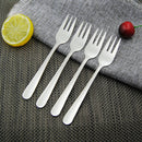 4x New Stainless Steel Cocktail Dessert Fork Tasting Appetizer Cake Fruit UCW