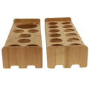 7/12 Holes Random Bamboo Cup Holder Organizer Rack Beer Glass Container Stand