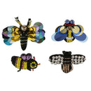 8Pcs Sequins Insect Patches Rhinestone Embroidery Appliques For Clothes Jean