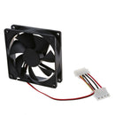 DC 12V 4 Pin Black Plastic PC Cooling Fan 90mm x 90mm x 25mm