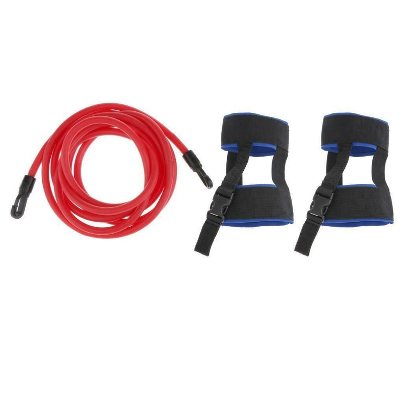 Stationary Swimmer Training Ankle Strap Swim Lap Training Belt New Red