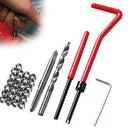 30Pcs M6 Tap Wrench Cutter Repair Kit Hand Tools Red Thread Wire Insert Sta