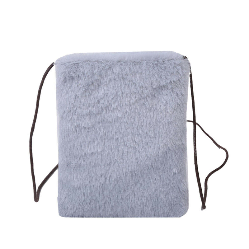 Retro Plush Shoulder Messenger Bag Women Money Purse Mini Clutch (Style 1)