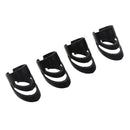 4x Guitar Ukulele Thumb Bass Fingertip Guards Finger Picks Protector Black L