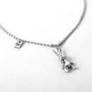 Women Men Fashion Pendant Rabbit Necklace Stainless Steel Geometric Gift Hip Hop