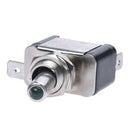 Green LED Metal 12V Car Gearshift Toggle Switch Black C4Y7