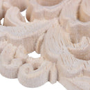 Woodcarving Furniture Decoration Solid Wood Door Round Applique Flower Him