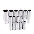 11 pcs 1/4 inch Drive Deep Socket Set CRV Hand Tools 6 Point Long Socket He K3Y2