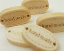 20pcs 2 Holes Sewing Wood Buttons Hand Made Word Scrapbooking Crafts Decorate!E