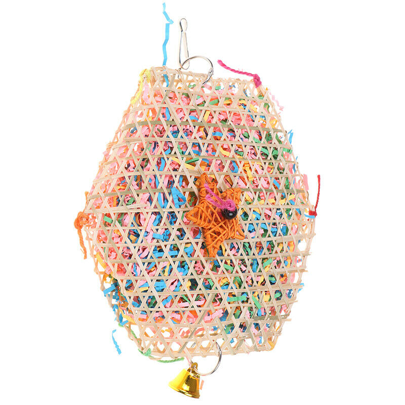 Parrot Bird Toys Pet Parrot Bird Bites Climb Chew Toys Colorful Hanging BruS Gw